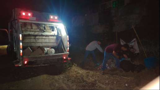 Con trabajo día y noche, Gobierno Municipal avanza en la regularización de la recolección de residuos.