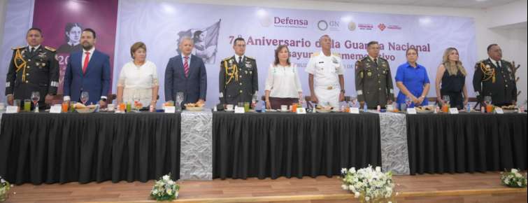 Reconoce Rocío Nahle a la Guardia Nacional por siete años de servicio a Veracruz   