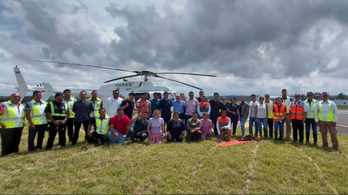SPC, Salud y Ofigob capacitan a personal estatal en Evacuación Aeromédica