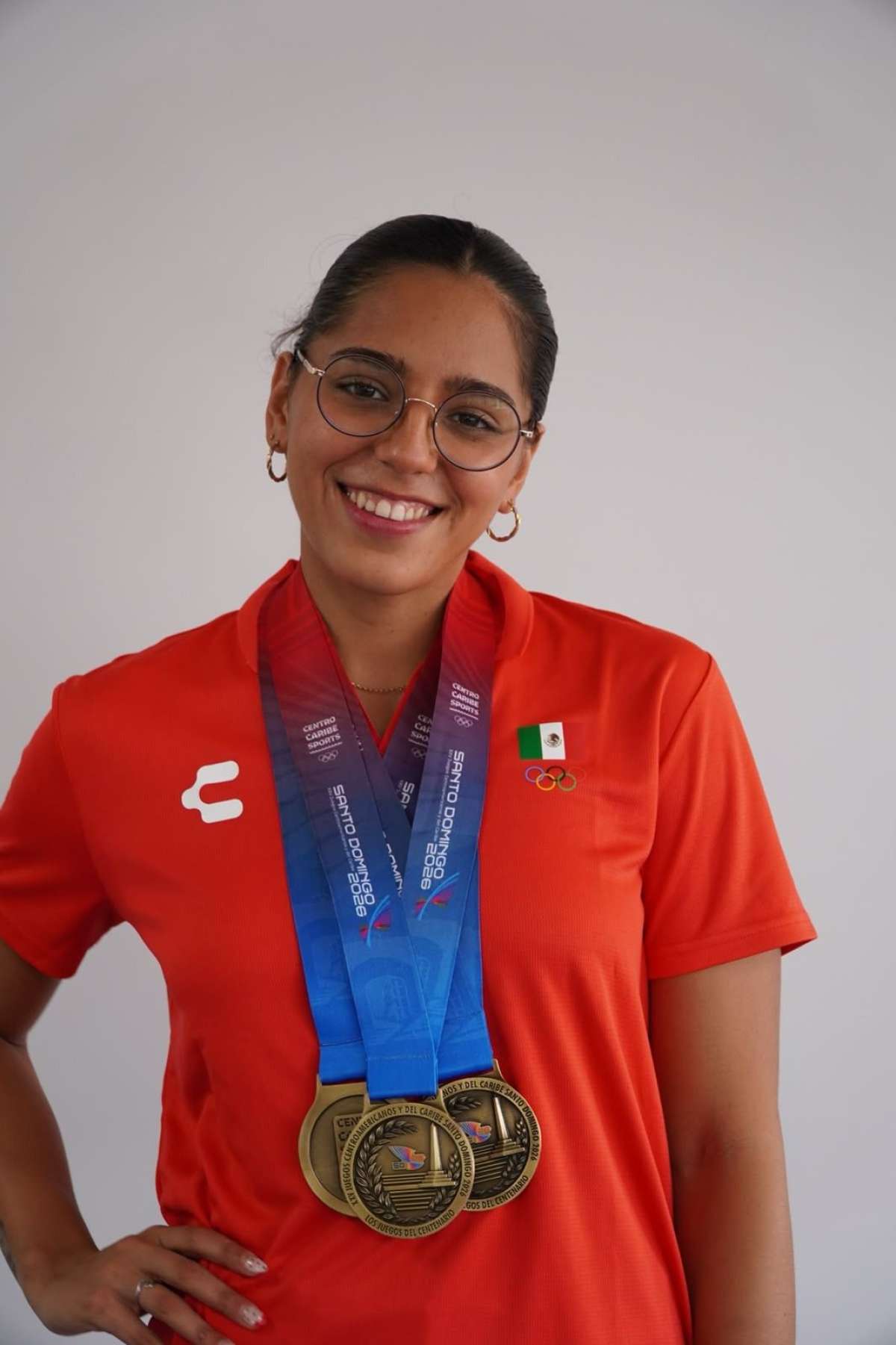 Gana tres oros la veracruzana Susana Hernández en los JCC Santo Domingo 2026   
