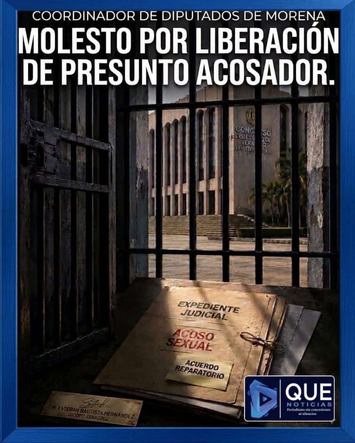 SALDRÁ DE PRISIÓN EXTRABAJADOR DEL CONGRESO DE VERACRUZ ACUSADO DE ACOSO SEXUAL; OBTUVO ACUERDO REPARATORIO.
