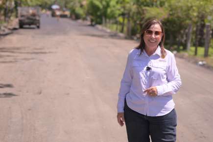 Supervisa Gobernadora rehabilitación de 22 km del camino Salinas–Los Cántaros   