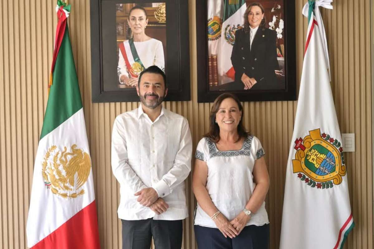 Rocío Nahle se reúne con el Auditor General de la ASF.