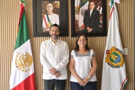Rocío Nahle se reúne con el Auditor General de la ASF.