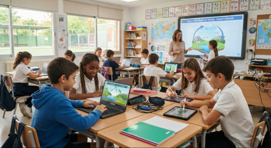 Los dispositivos digitales en las escuelas