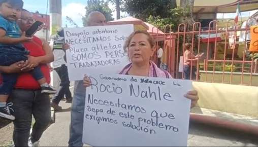 Comerciantes de la Plaza Atletas, denuncian desalojo por integrantes del Frente Popular Francisco Villa