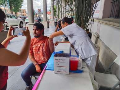 A consecuencia del brote de sarampión, se realiza en Xalapa jornada intensiva de vacunación