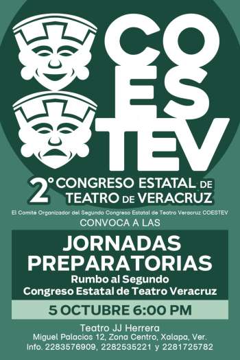 Jornadas preparatorias rumbo al 2º Congreso Estatal de Teatro a realizarse en noviembre en Xalapa