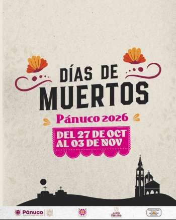Del 27 de Octubre al 3 de Noviembre el Festejo de día de Muertos en Pánuco