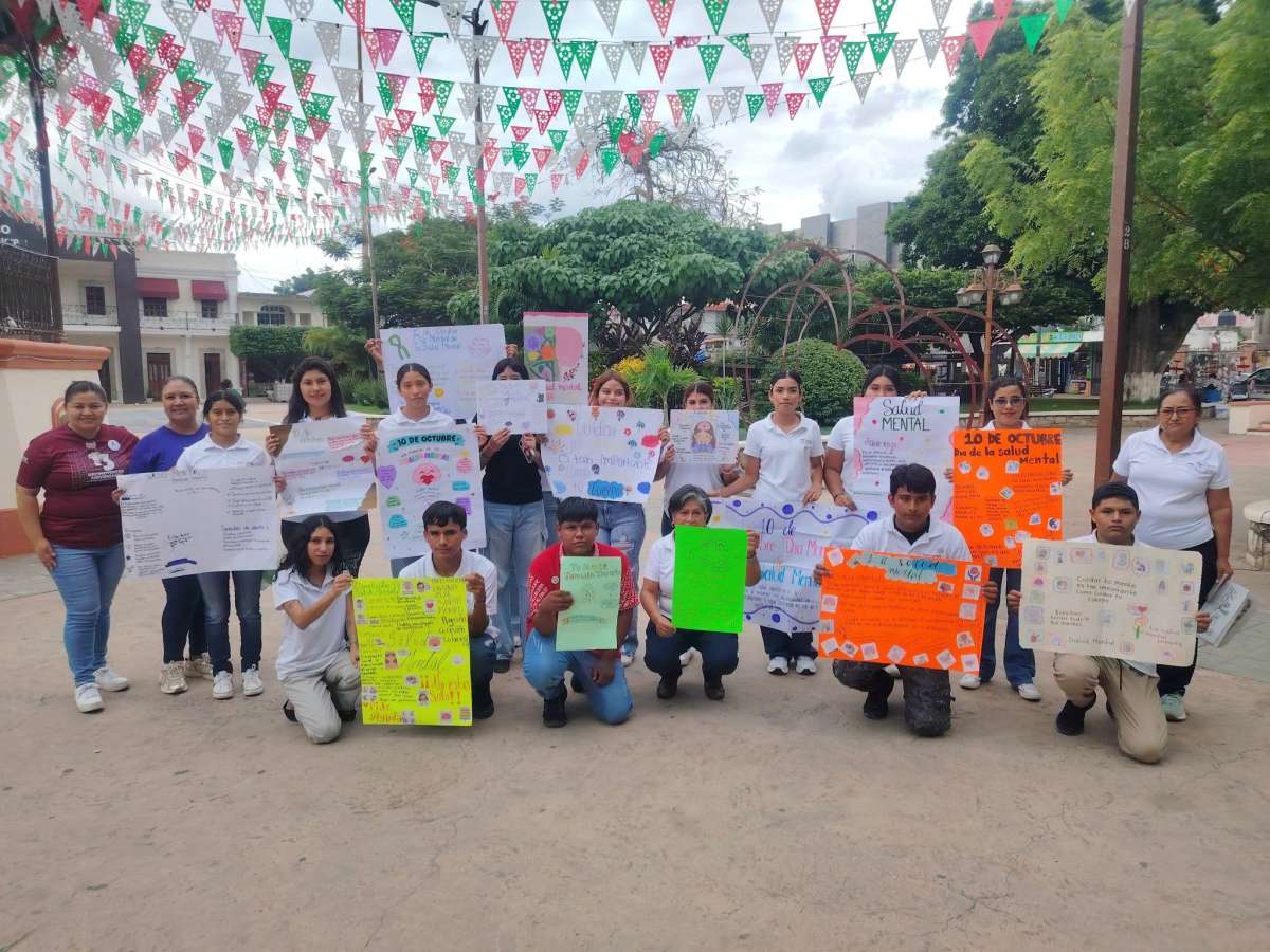 Interesante Jornada Sobre Salud Mental Realizan Alumnos del Bachillerato UPAV 203G en Pánuco